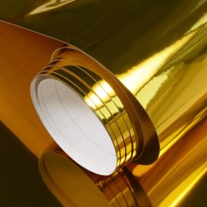 Vinil adesivo dourado metálico