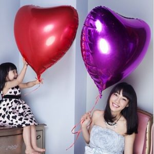 balão foil coração